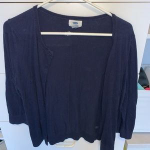 Navy cardigan